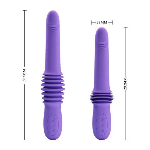 PRETTY LOVE - Pazuzu Wibrator z Funkcją Posuwisto-Penetrującą USB