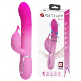 PRETTY LOVE Shima – Wielofunkcyjny Wibrator Króliczek z 7 Trybami Wibracji i 4 Programami Ruchu Rotacyjnego