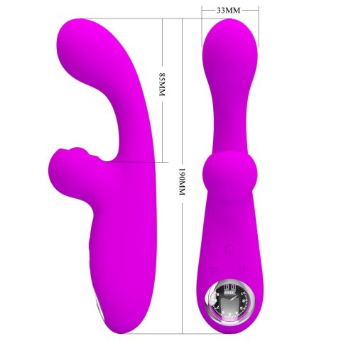 PRETTY LOVE Skylar Fioletowy – Wibrator Króliczek z 10 Programami Wibracji i 10 Trybami Pulsacji