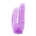 Fioletowe Podwójne Dildo Hi-Rubber 9.4 Cala