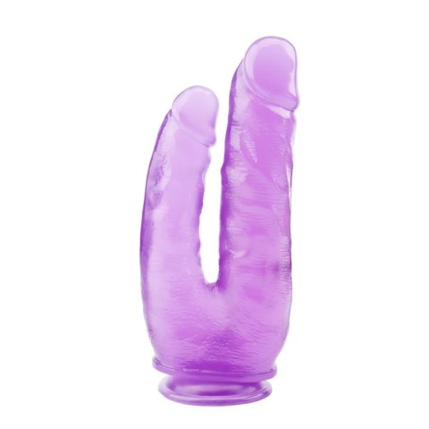 Fioletowe Podwójne Dildo Hi-Rubber 9.4 Cala