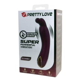 PRETTY LOVE – DJ RABBIT, Silikonowy wibrator, 10 funkcji wibracji, Magnetyczne ładowanie USB