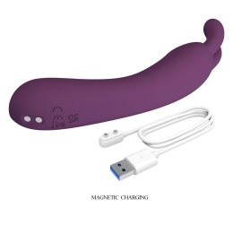 PRETTY LOVE – DJ RABBIT, Silikonowy wibrator, 10 funkcji wibracji, Magnetyczne ładowanie USB
