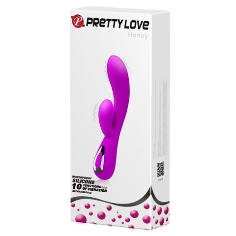 PRETTY LOVE-HONEY: Podwójny Stymulator z 10 Funkcjami i Ładowaniem USB