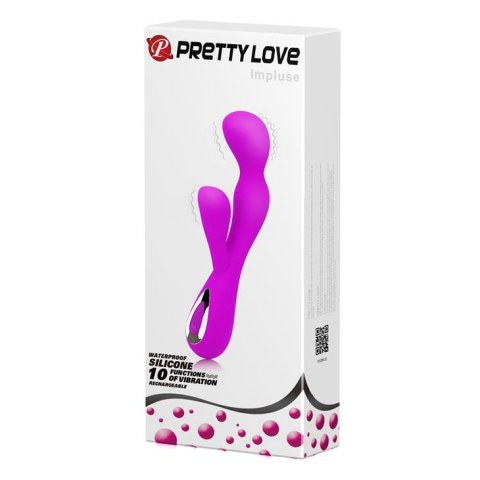 PRETTY LOVE - IMPLUSE, Wibrator z 10 funkcjami i ładowaniem USB