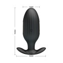 PRETTY LOVE Jefferson – Inteligentny Korek Analny z 12 Funkcjami, USB, Czarny