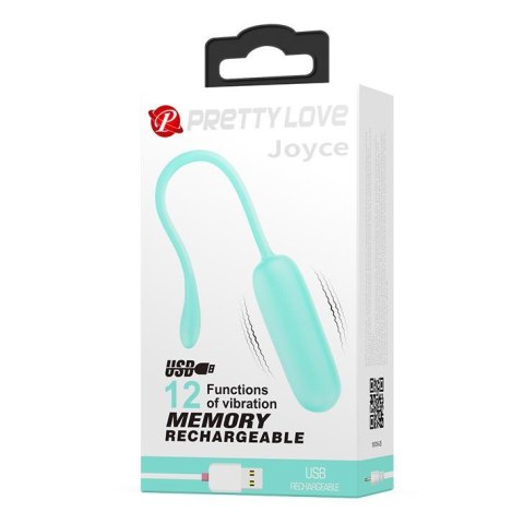PRETTY LOVE Joyce – Dyskretne jajeczko wibrujące z 12 trybami i funkcją pamięci