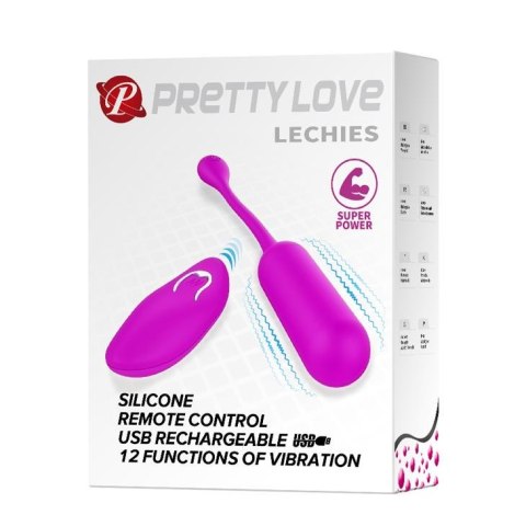 PRETTY LOVE - LECHIES: Bezprzewodowe Jajeczko Wibrujące z 12 Trybami Stymulacji
