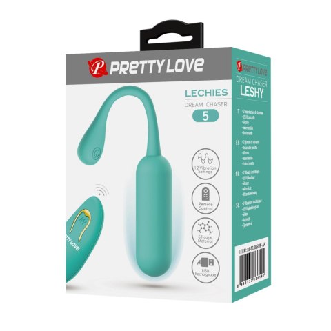 PRETTY LOVE - LECHIES Dream Chaser 5, Zielony, Bezprzewodowy pilot, 12 funkcji wibracji i funkcja pamięci