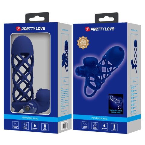 PRETTY LOVE - Wibrujący pierścień potęgujący doznania, 10 trybów