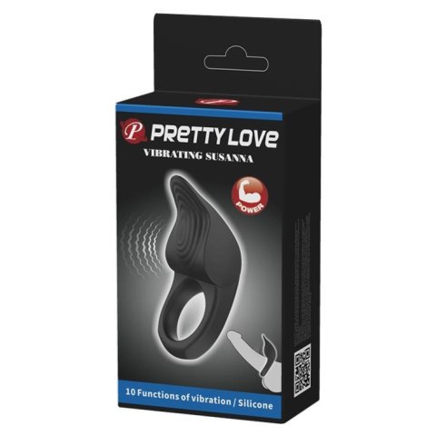 PRETTY LOVE - Wibrujący Pierścień Susanna z 10 Funkcjami Wibracji i Pamięcią