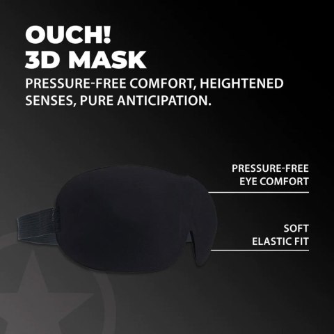 Luksusowa maska na oczy 3D - Czarna