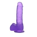 BAILE - DONG Realistyczne dildo (przezroczyste/różowe/fioletowe)