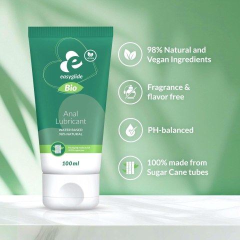 EasyGlide – Bio & Naturalny Lubrykant Analny na Bazie Wody, 100 ml