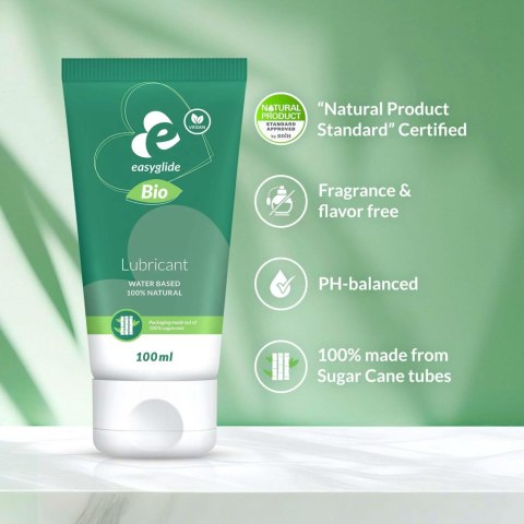 EasyGlide Bio & Natural – Bezzapachowy lubrykant na bazie wody, 100 ml