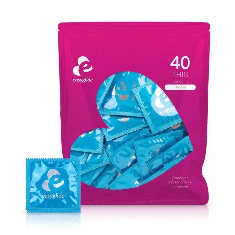 EasyGlide Ultra Thin - ultracienkie prezerwatywy dla intensywnych doznań (40 szt.)