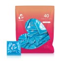 EasyGlide - Stymulujące prezerwatywy z prążkami i wypustkami (40 szt.)