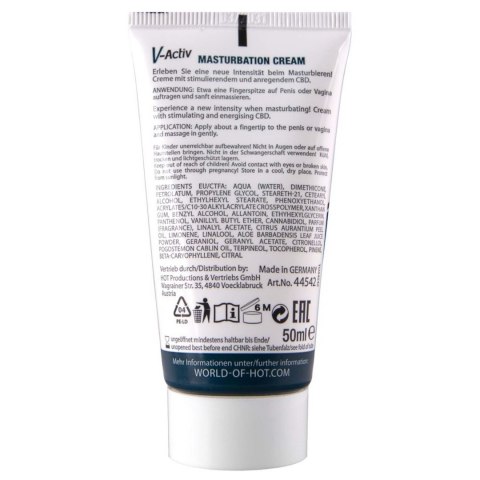 HOT V-Activ: Krem do Masturbacji Unisex z CBD 50 ml