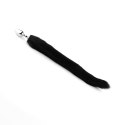 Elegancki Plug Analny z Puszystym Ogonem Lisa – Czarny XL