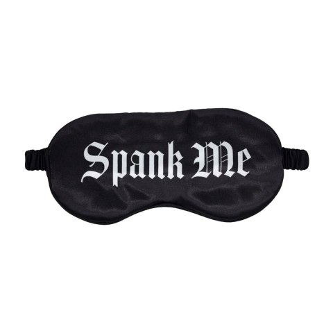 Satynowa maska z nadrukiem Spank Me