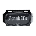 Satynowa maska z nadrukiem Spank Me