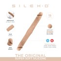 Dildo-Twins – Podwójne Dildo Silex D w Cielistym Odcieniu, Rozmiar S