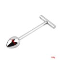 Ekskluzywny zestaw metalowych plugów analnych z wymiennymi końcówkami nr 3