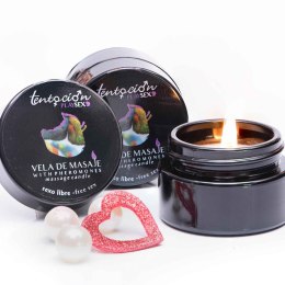 Zmysłowa świeca feromonowa do masażu Tentación Play Sex 20 ml