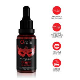 Krople stymulujące Orgasm Drops Kissable - 30 ml