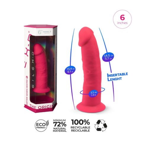 Realistyczne Dildo SilexD Model 2 (15 cm) – Różowy Akcent