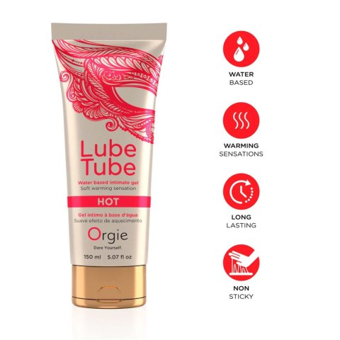 Rozgrzewający żel intymny Lube Tube Hot - 150 ml