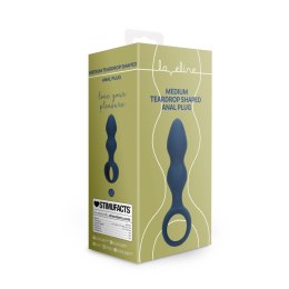 Elegancki plug analny Łezka – rozmiar M – Bałtycki Błękit