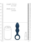 Elegancki plug analny Łezka – rozmiar M – Bałtycki Błękit