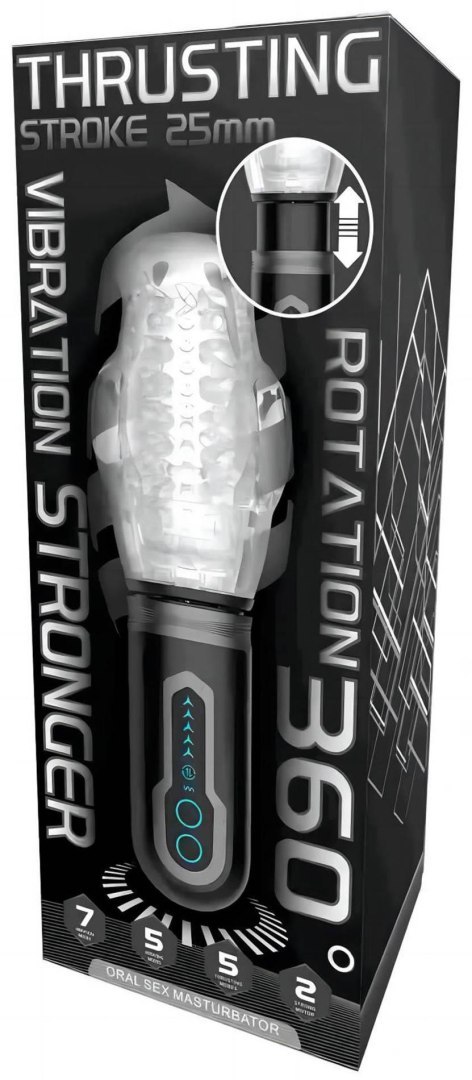 Thrusting Rotation 360 Pro: Masturbator z Dynamicznym Ruchem Obrotowym