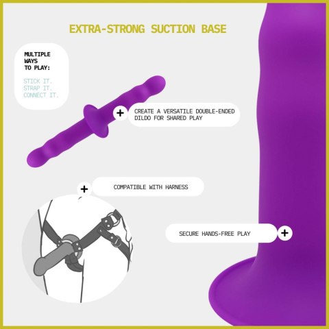 Dildo AD.Hitsens 3 Fioletowe (7 cali)