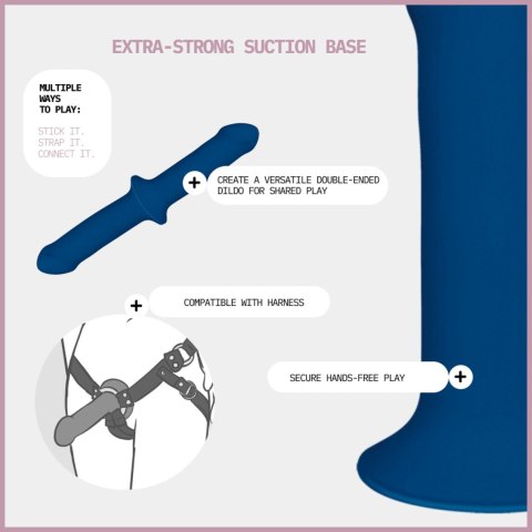 Dildo HITSENS 1 – Lazurowa rozkosz (18 cm)