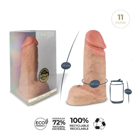 Realistyczne Dildo Premium Silexd Model 1 (30 cm) w Odcieniu Cielistym
