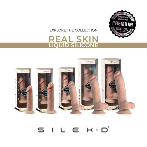 Realistyczne Dildo Premium Silexd Model 1 (30 cm) w Odcieniu Cielistym