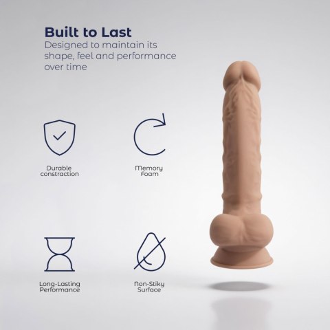 Realistyczne Dildo Premium Silexd Model 1 (30 cm) w Odcieniu Cielistym