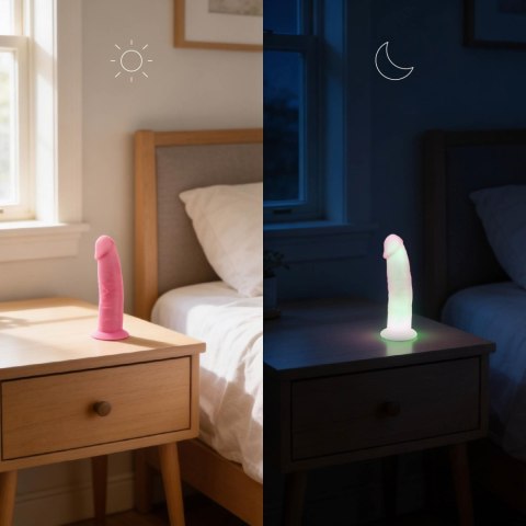 Realistyczne Dildo Świecące w Ciemności Silexd – Model 2 (15 cm)