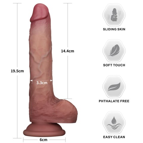 7.5'' Sliding Skin Pro II Dual Layer Silicone Dong LoveToy - Boys of Toys Sp. z o.o. (dystrybutor)