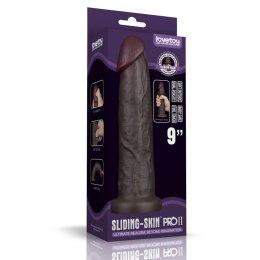 9'' Sliding Skin Pro II Dual Layer Silicone Dong (Black) LoveToy - Boys of Toys Sp. z o.o. (dystrybutor)