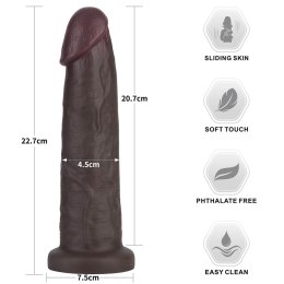 9'' Sliding Skin Pro II Dual Layer Silicone Dong (Black) LoveToy - Boys of Toys Sp. z o.o. (dystrybutor)