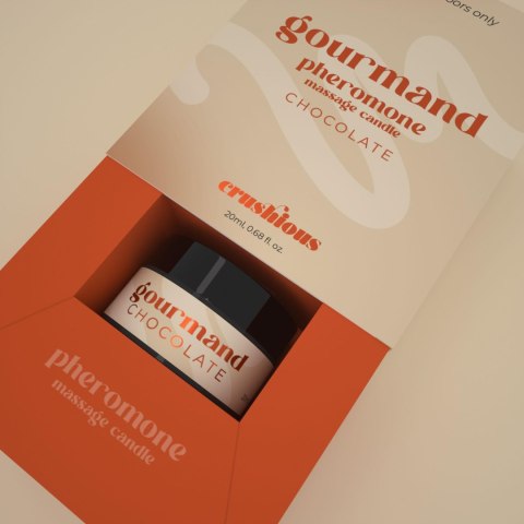 CRUSHIOUS GOURMAND MASSAGE CANDLE WITH PHEROMONES AND CHOCOLATE SCENT 20ML Crushious - Lunyvan S.L.