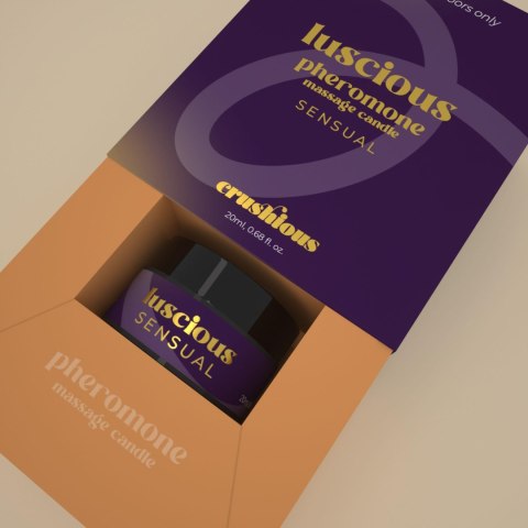 CRUSHIOUS LUSCIOUS MASSAGE CANDLE WITH PHEROMONES AND SENSUAL AROMA 20ML Crushious - Lunyvan S.L.