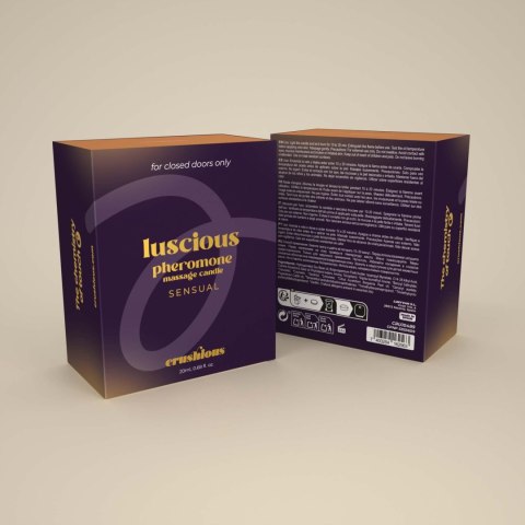 CRUSHIOUS LUSCIOUS MASSAGE CANDLE WITH PHEROMONES AND SENSUAL AROMA 20ML Crushious - Lunyvan S.L.