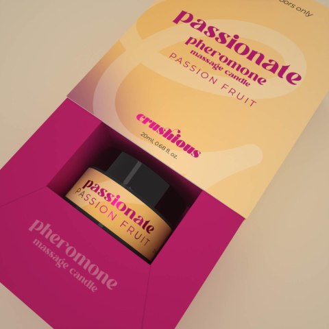 CRUSHIOUS PASSIONATE MASSAGE CANDLE WITH PHEROMONES AND PASSION FRUIT SCENT 20ML Crushious - Lunyvan S.L.