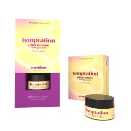 CRUSHIOUS TEMPTATION MASSAGE CANDLE WITH PHEROMONES AND TOFFEE CARAMEL AROMA 20ML Crushious - Lunyvan S.L.