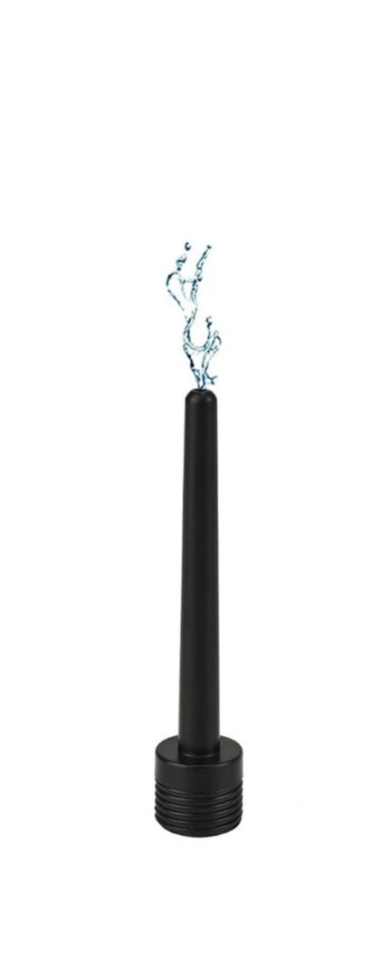 Power Escorts - BR342 - Travel Anal Cleaner Douche Tube - Black, 15 cm / 5.9 Inch POWER ESCORTS