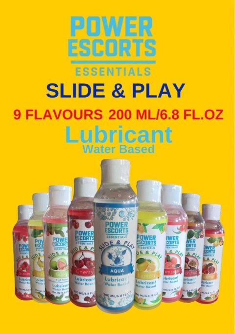 Power Escorts - DR14 - Grape Fruit Water-Based Lubricant 200ml - Slide & Play Personal Lube POWER ESCORTS